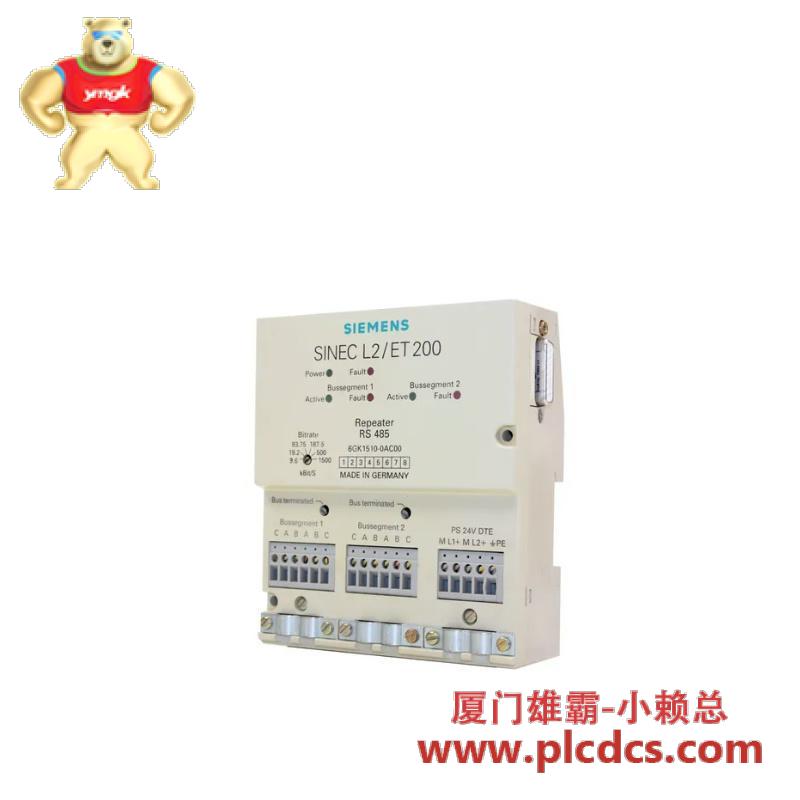 6gk1510-0ac00_siemens_sinec_l2_repeater_rs485.jpg 西门子 6GK1510-0AC00 Sinec L2中继器 RS485