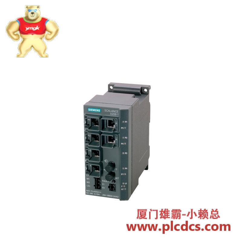 siemens_6gk5206-1bb10-2aa3_managed_ie_switch_6_x_10_100mbit_s_rj45_ports.jpg 西门子SCALANCE X206-1管理型工业以太网交换机,6个10/100Mbps RJ45端口