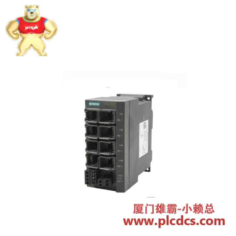 西门子 SIEMENS 6GK5208-0BA00-2AA3 Simatic PLC - SCALANCE X208 管理型工业以太网交换机 8端口